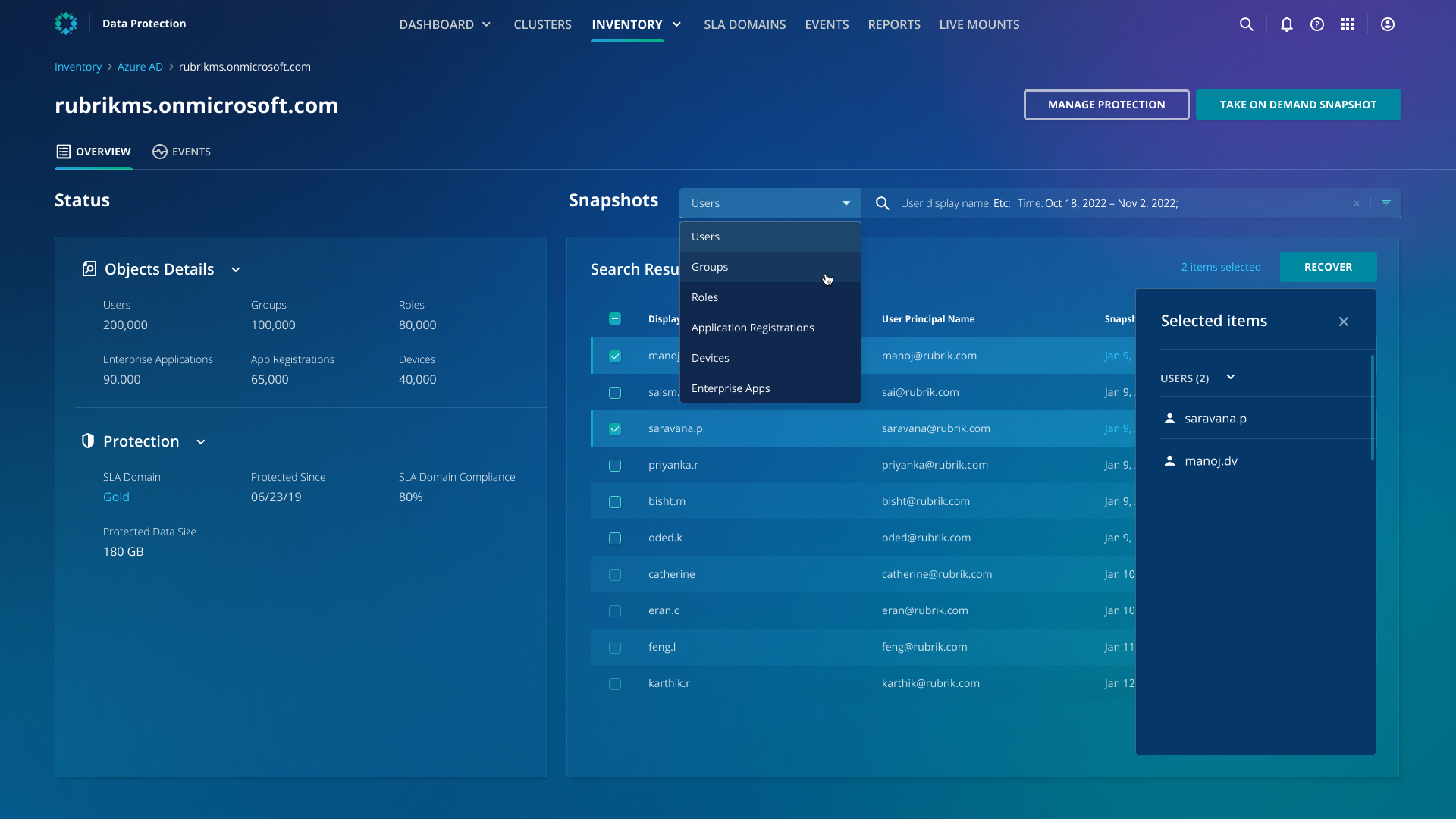 rubrik MS onmicrosoft.com