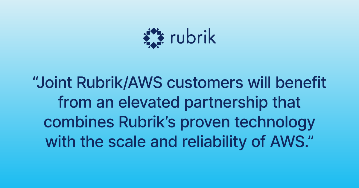Rubrik AWS