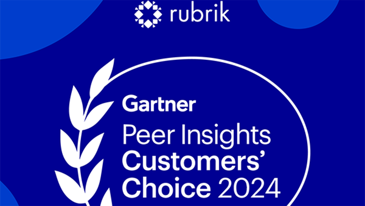 Rubrik Recognized as a 2024 Gartner Peer Insights Customers’ Choice ...