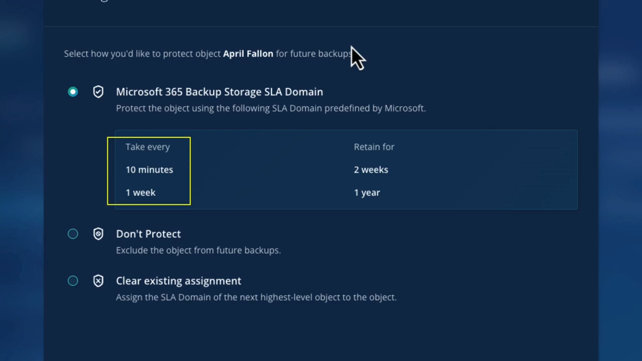 Msft backup demo