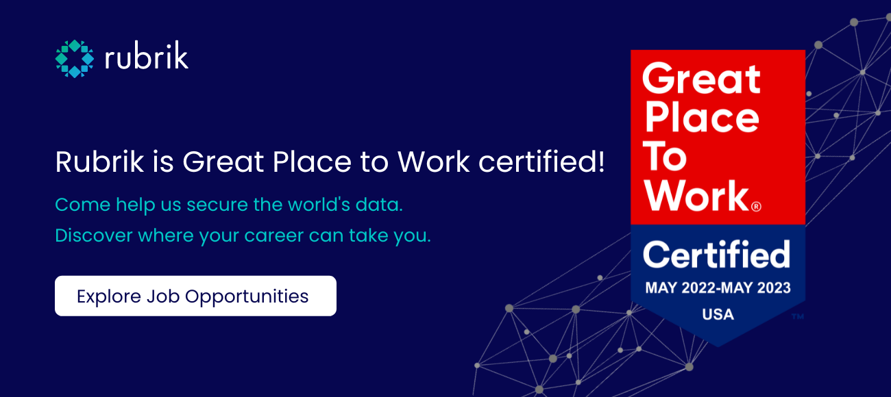 Rubrik : Great Place To Work