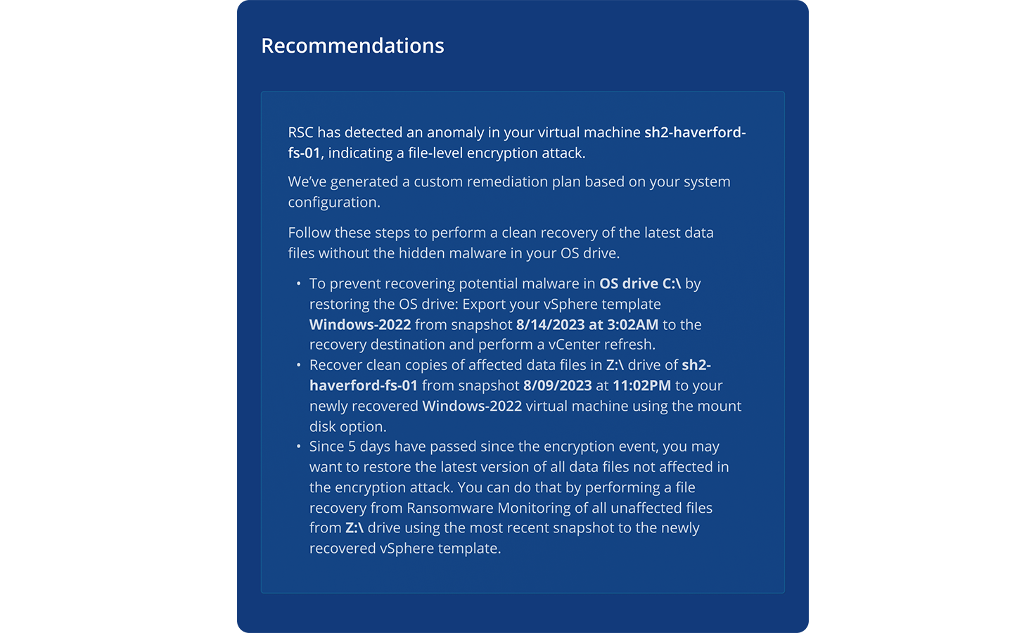 Cyber Recovery