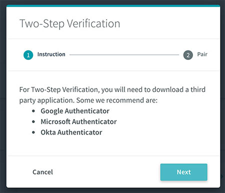 Microsoft authenticator not showing code