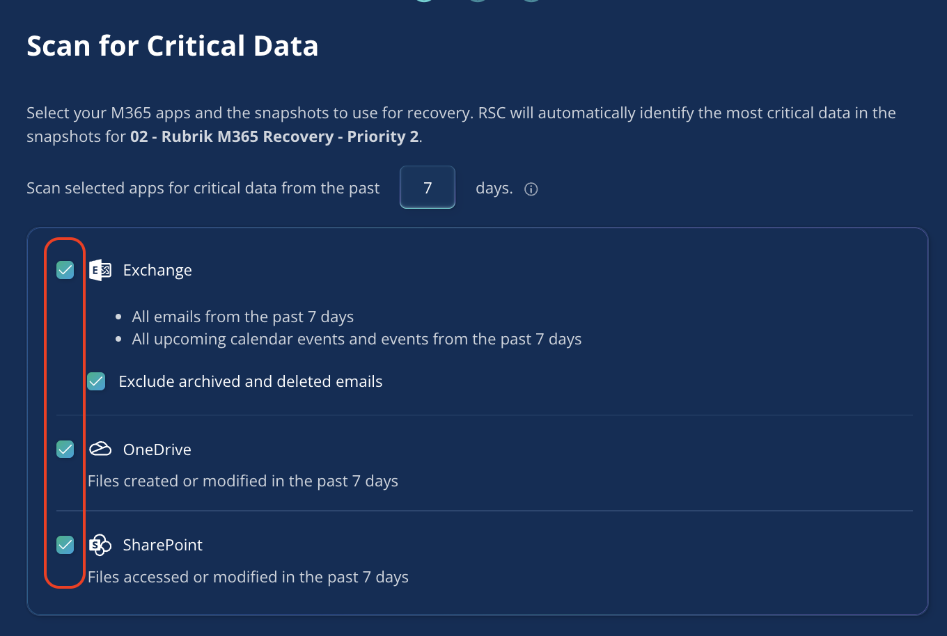 Autonomous Business Recovery Scan