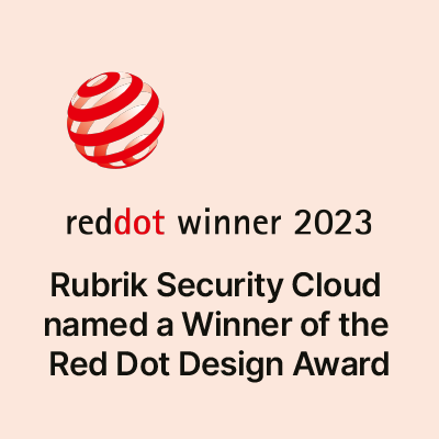 Red Dot Winner 2023-Rubrik