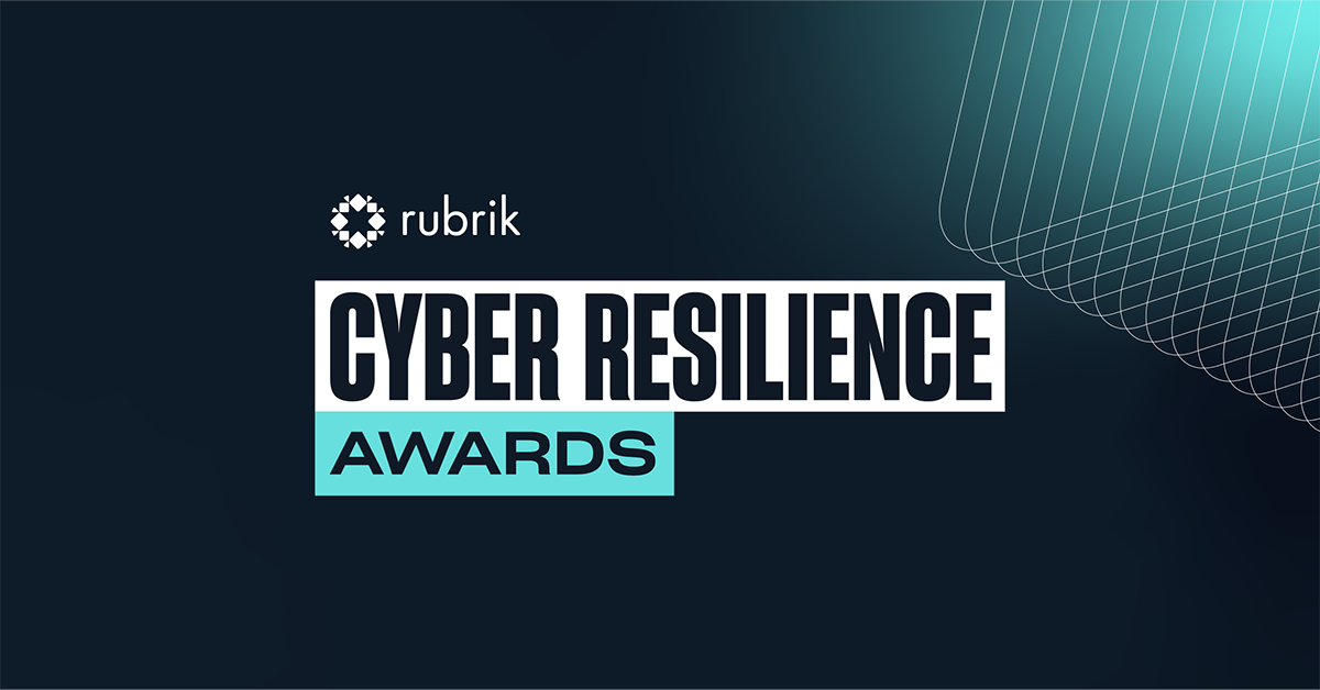 2025 Cyber Resilience Awards Winners Rubrik