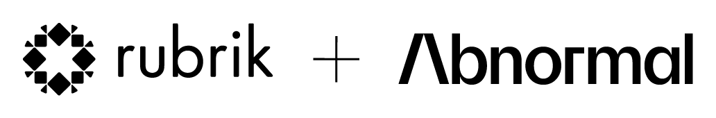 Rubrik + Abnormal AI logo 
