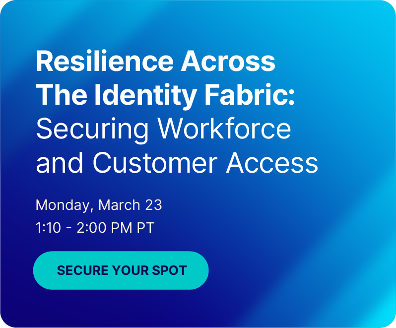Resilience across the identity fabric