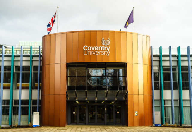 Coventry, UK - January 28, 2017 : University of Coventry in UK