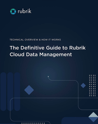 Definite guide to Rubrik cloud data management