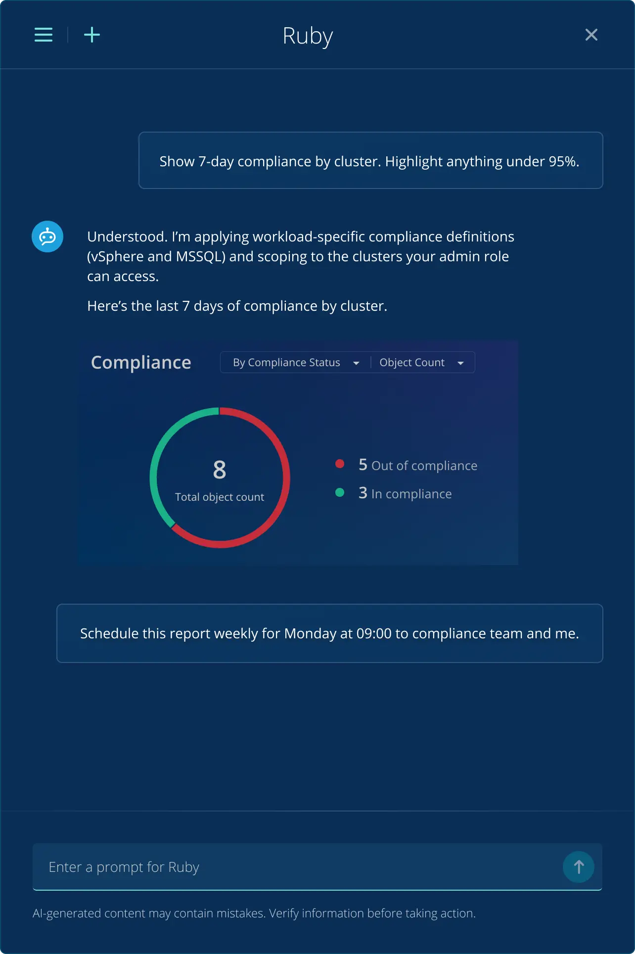 Recover to a suggested snapshot