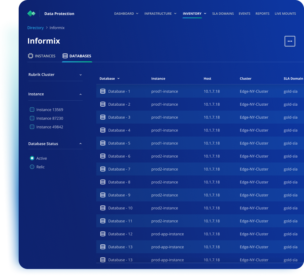 manage protection | Rubrik
