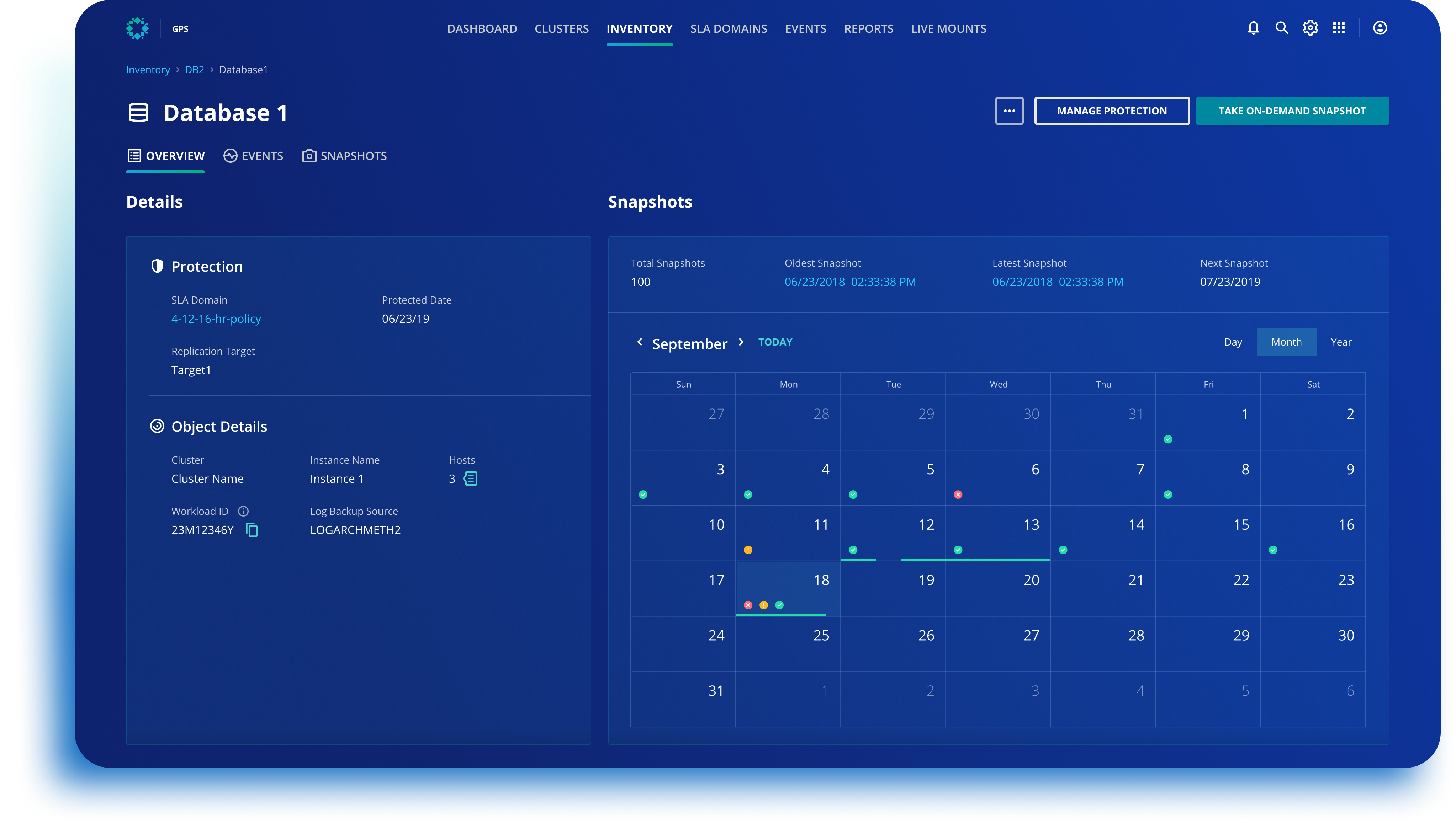 Continuous data protection