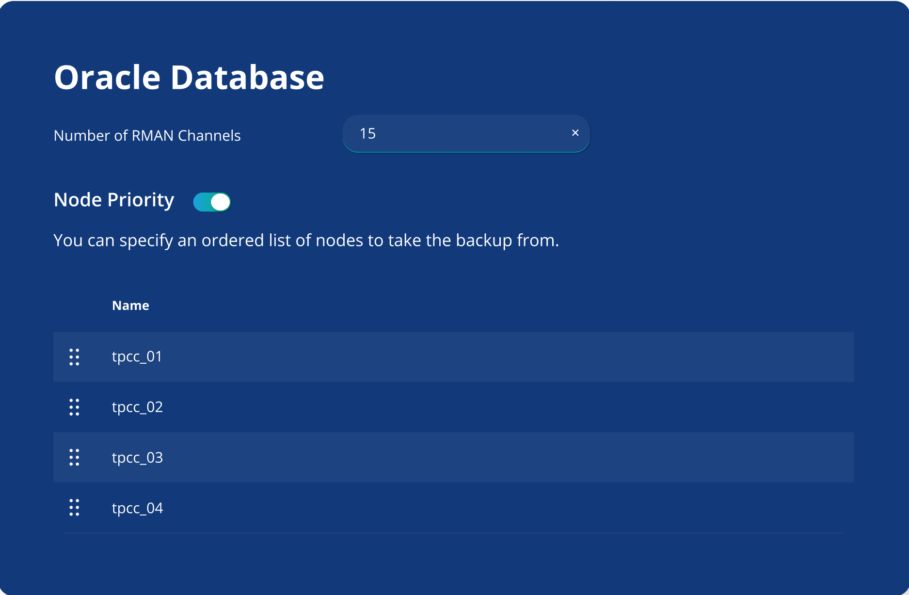 Oracle database